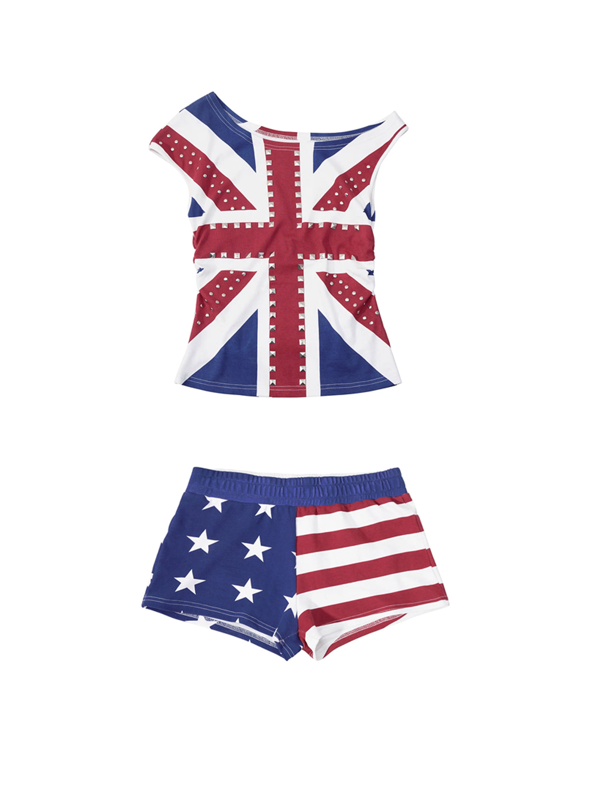 UNION JACK TEE & FLAG SHORTS SET