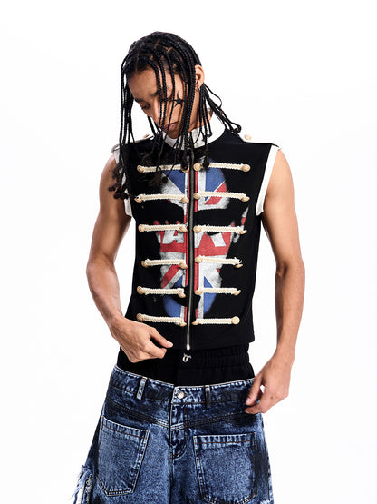UNION JACK MILITARY VEST