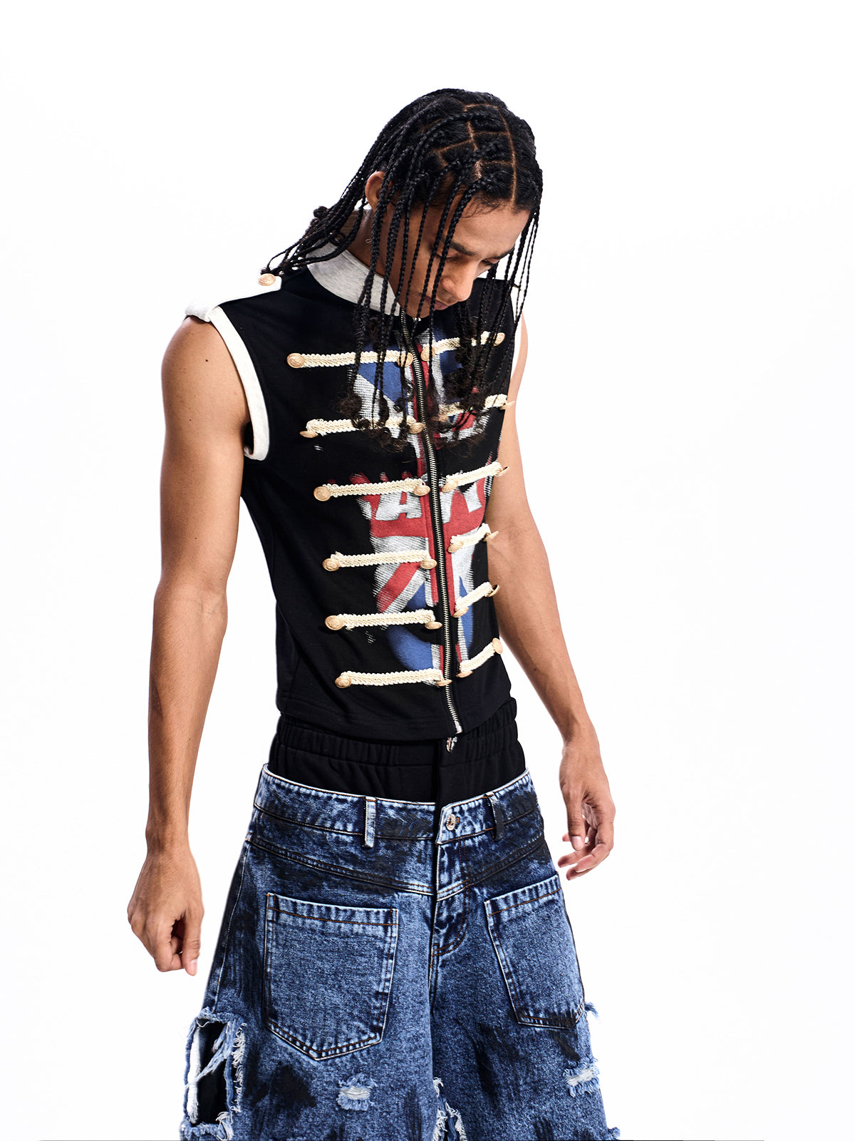 UNION JACK MILITARY VEST