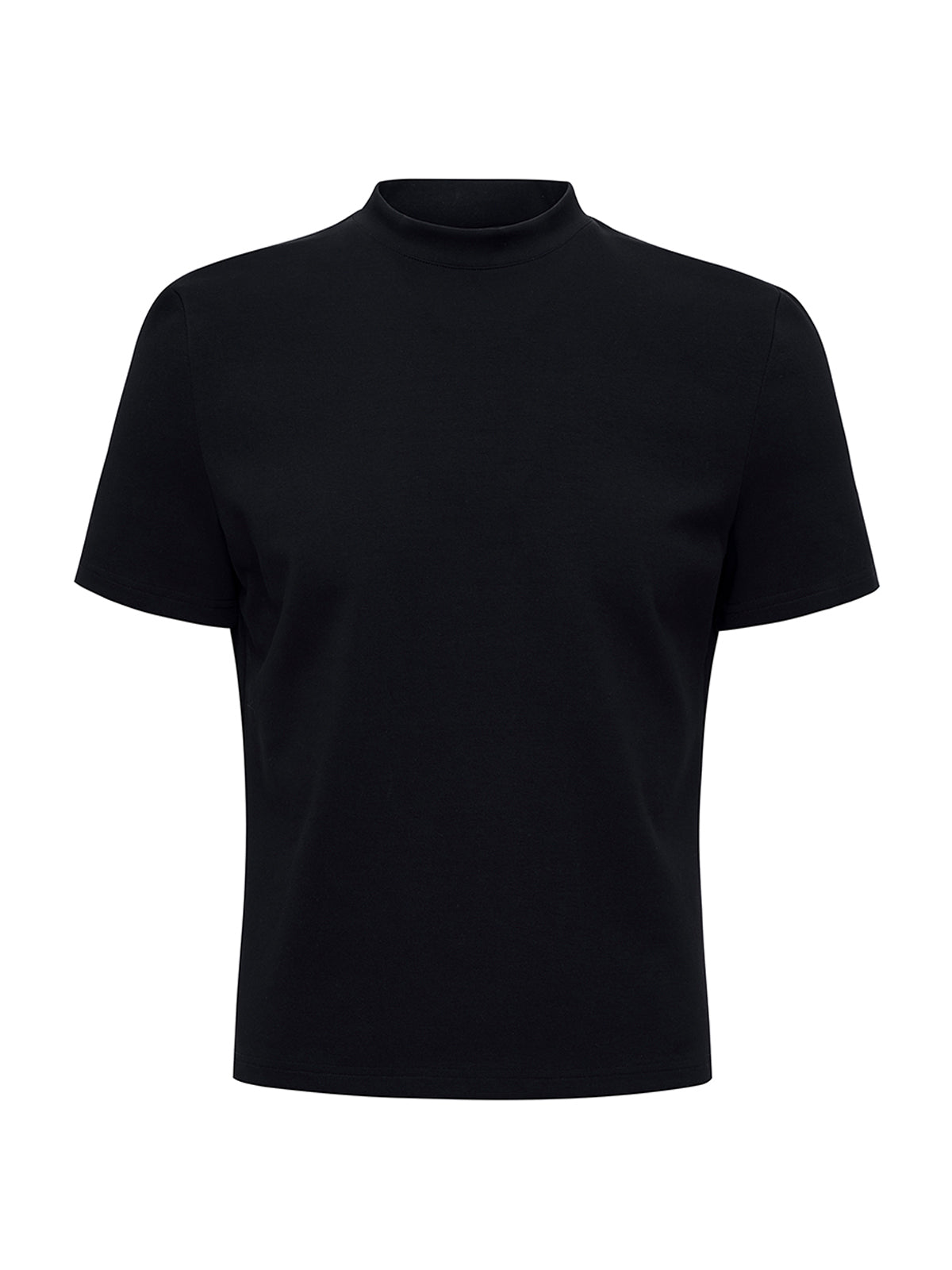 TAILORED MOCK NECK SHORT SLEEVE TEE